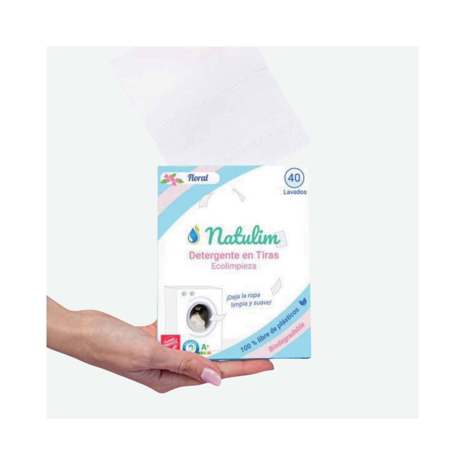 Detergente Ecológico en Tiras - Floral - 40 Tiras